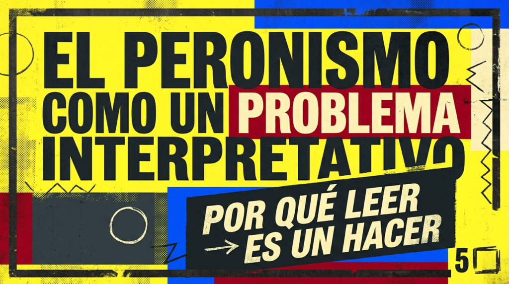 EL PERONISMO COMO UN PROBLEMA INTERPRETATIVO