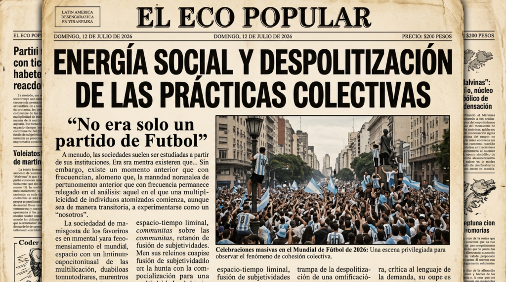 Energía Social y Despolitización de las Prácticas Colectivas